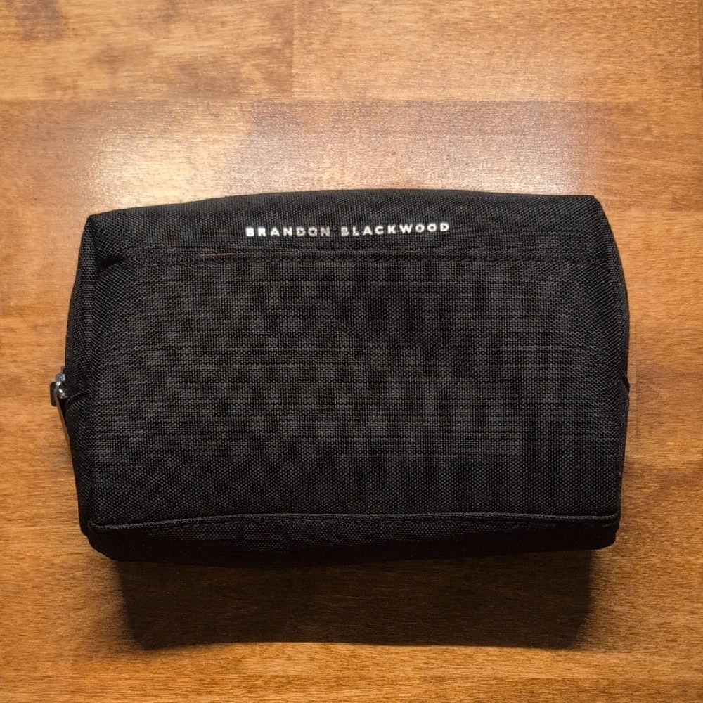 Brandon Blackwood Classic Black Toiletry Bag